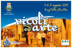 Vicoli ed Arte, 5-6-7 agosto 2011